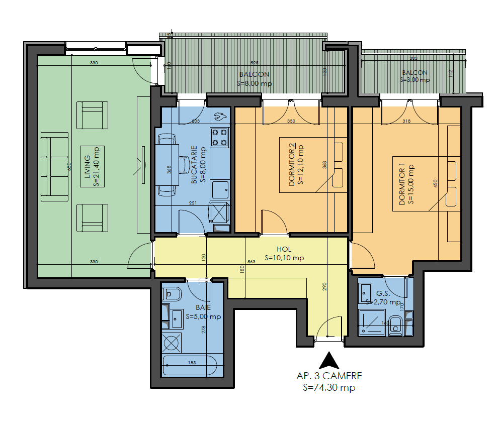 Apartamente 3 camere Bucuresti